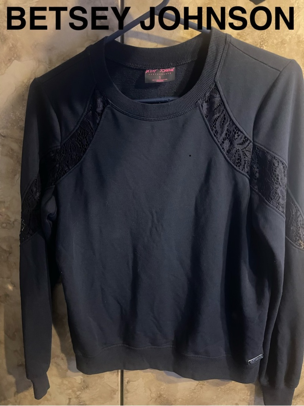 Betsey Johnson Shirt Small Blue